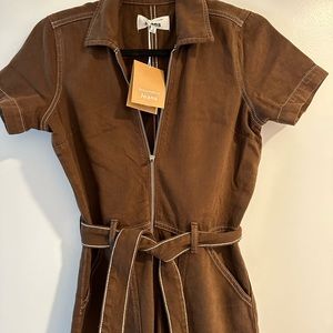 Reformation Cassidy Denim Jumpsuit NWT